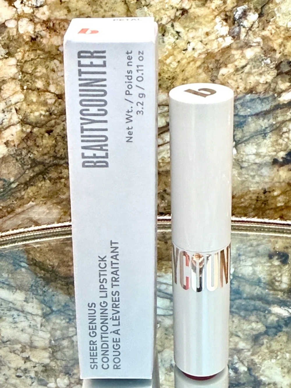 Beautycounter Sheer Genius Conditioning Lipstick In Petal Clean Beauty Vegan - Picture 6 of 8